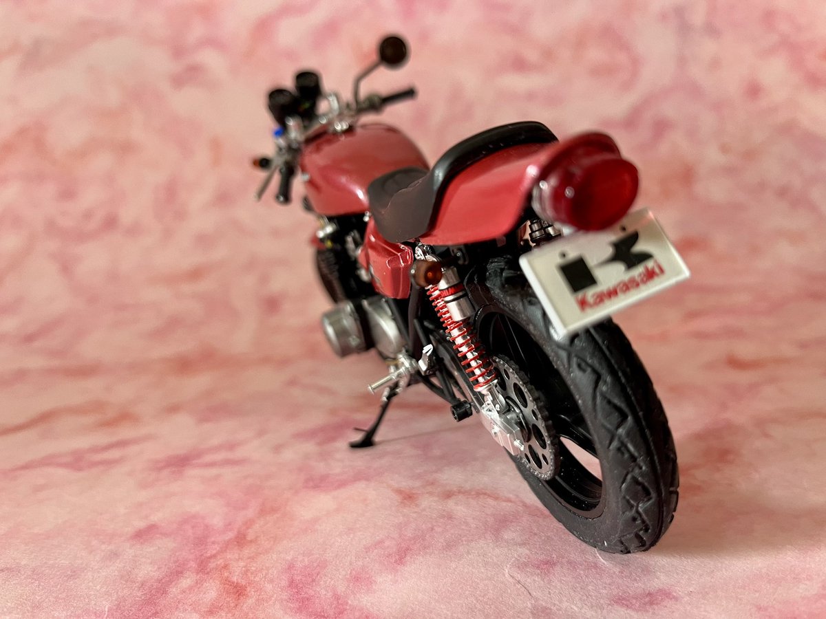 Kawasaki ZⅡ改 1/12 アオシマ 完成写真