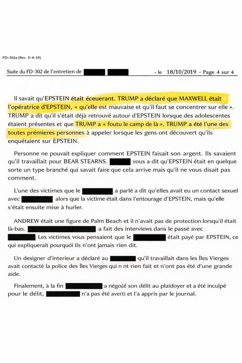 🚨🇺🇸URGENT : 
LES DOSSIERS CONFIRMENT, TRUMP ÉTAIT L'UN DES PREMIERS À DÉNONCER JEFFREY EPSTEIN ! 

Dans un enregistrement téléphonique de la police de Palm Beach en 2006 tout juste révélé, Donald Trump a appelé les flics pour signaler les activités dégueulasses d'Epstein.

🇺🇸