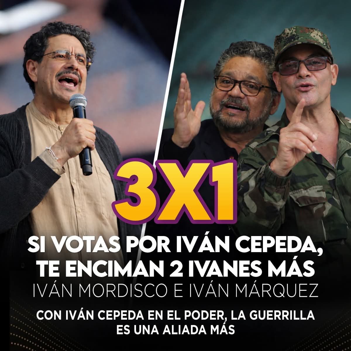 3 x 1
¡Vote por un Iván y le enciman dos Ivanes más!