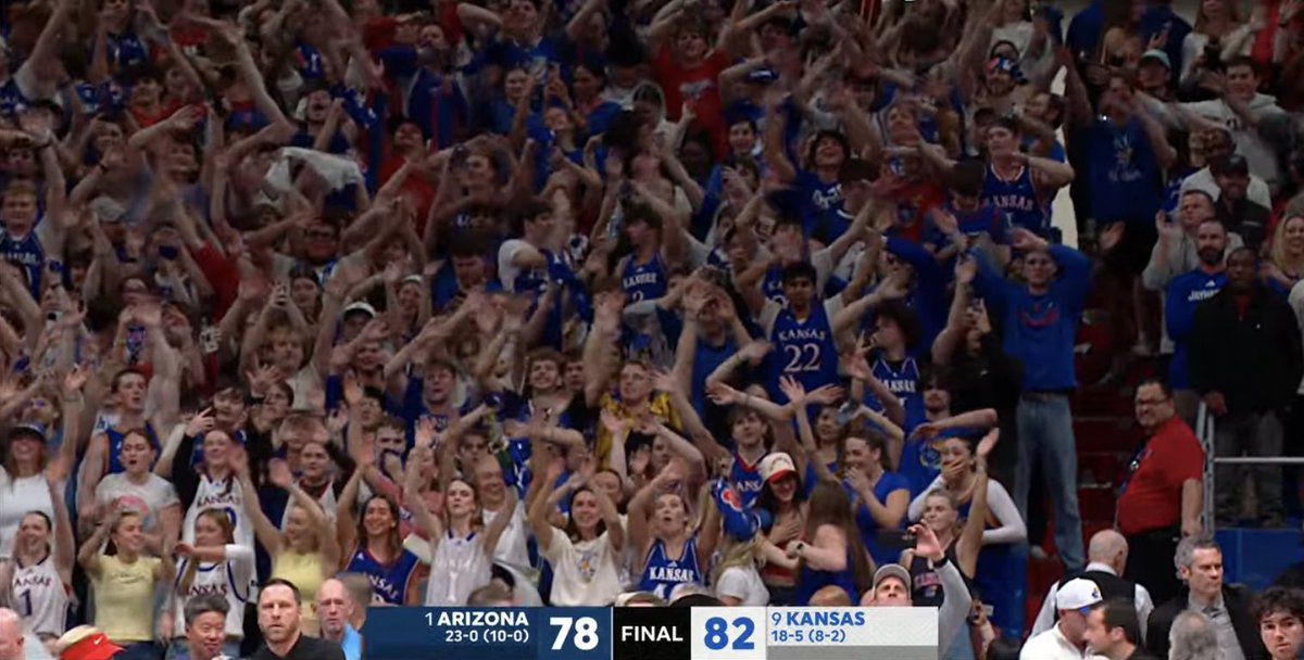 UNBEATEN NO MORE 🚨

KANSAS KNOCKS OFF #1 ARIZONA