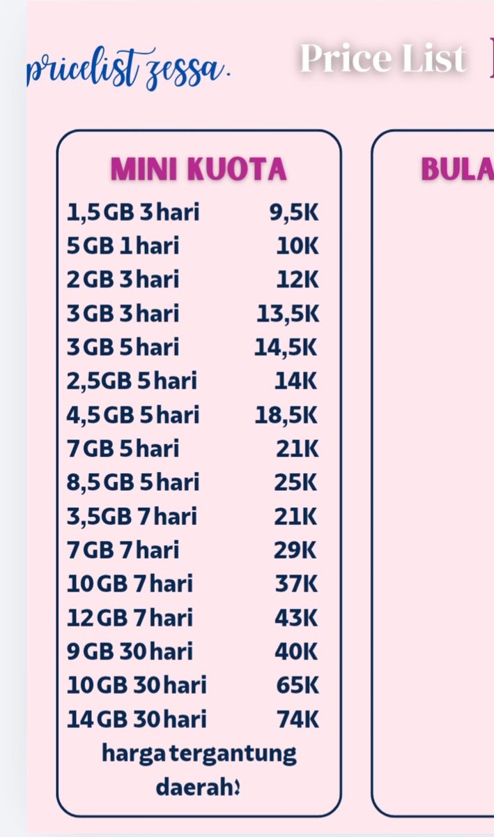 zessa kuota pulsa, open ! tweet media