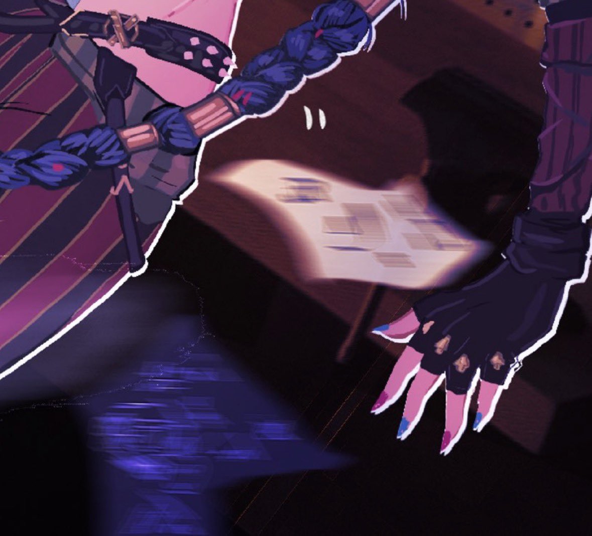 Little details in The Intruder I love • Ekko's room having cd's on