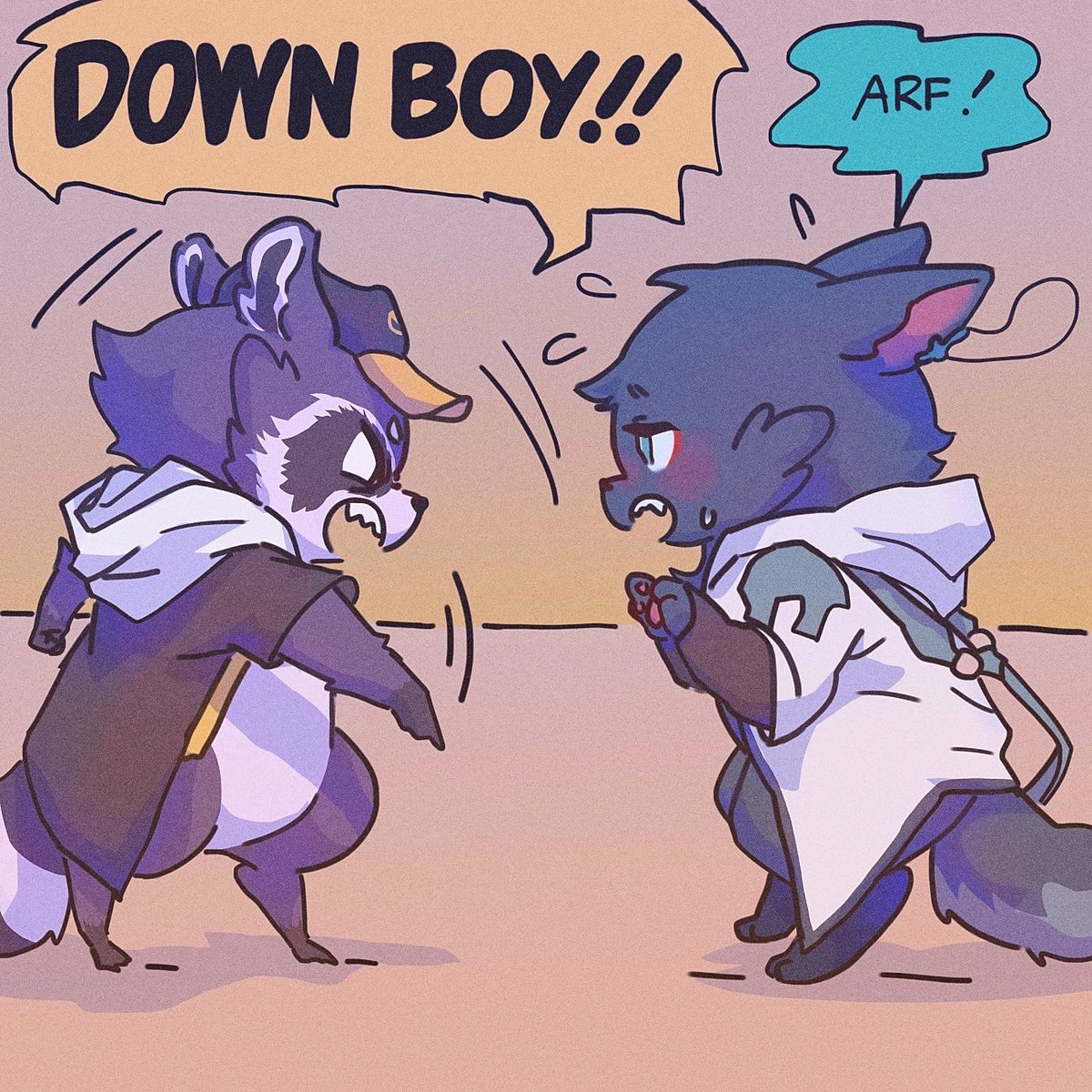 bad doggie! 🐶🦝
#丹穹 #dancae