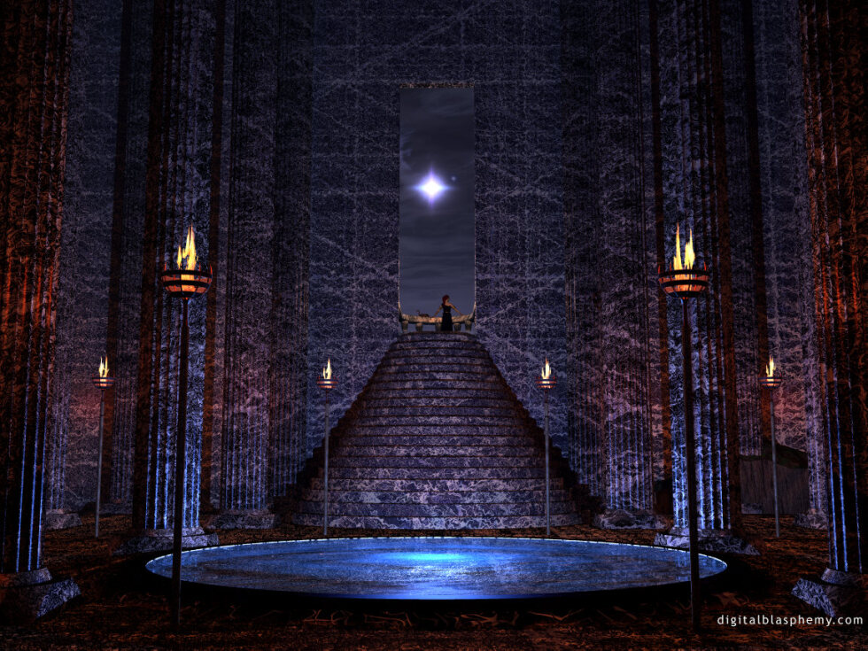 dblasphemy's tweet image. Scenes I rendered using Bryce3D back in 1999