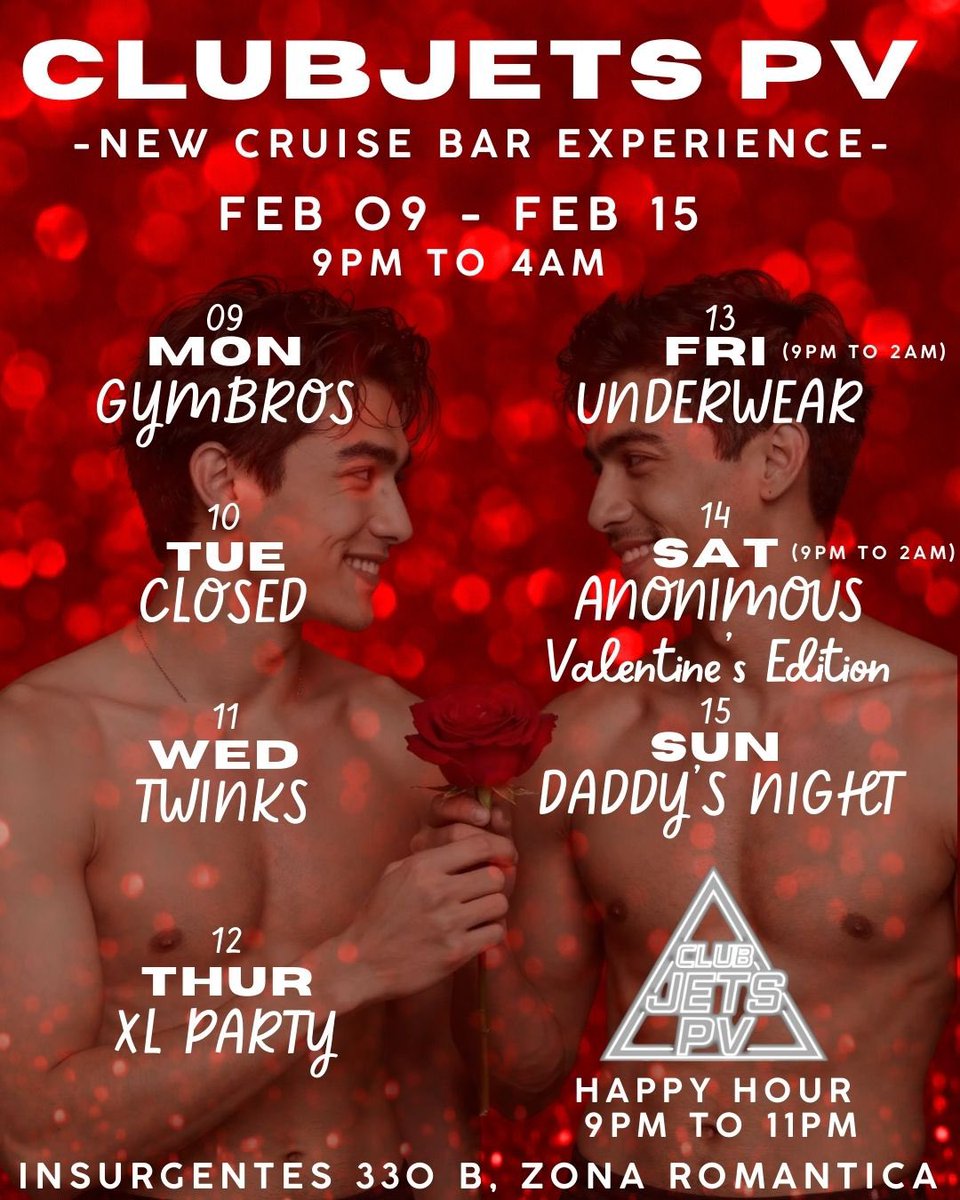 Who is cuming this week to ClubJets?

You don’t want to miss our weekly parties 

Come and find your Mr right or Mr right now