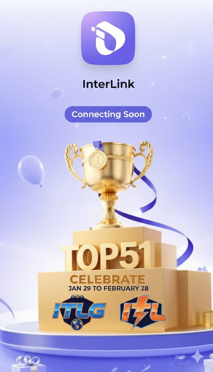 lakshman7284's tweet photo. To celebrate TOP 51 Ranking....

This special event marks a major milestone for the InterLink ecosystem, bringing together two powerful entities to celebrate innovation and global rankings.

#Interlink #ITLG #ITLX #InterlinkITLG #InterlinkITLX #InterlinkGroup #InterlinkTech https://t.co/hJZ4hILwH0