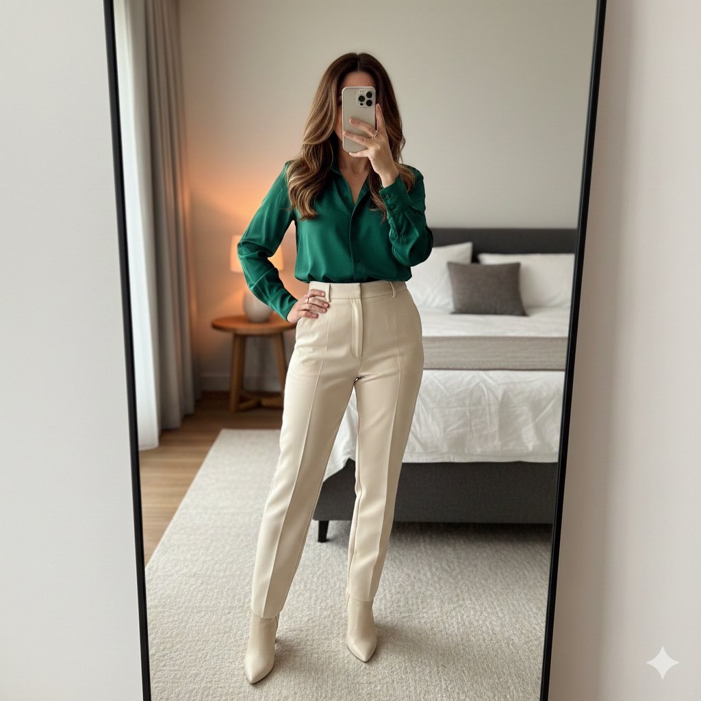 Outfit check 💚🤍
How do you like this combination?
#outfitoftheday