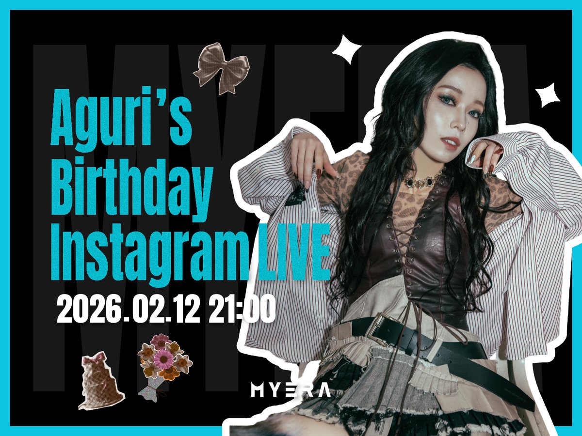 Aguri’s Birthday Instagram LIVE🎉

🗓️⇢ 2/12(木) 21:00〜
MYERA 公式Instagramより配信

🔗instagram.com/official_myera

#MYERA #Aguri