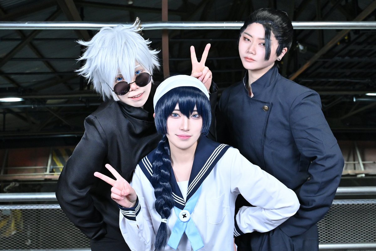 ️Cosplay / 呪.術.廻.戦
-夏.油.傑＆五.条.悟＆天.内.理.子-

¨¨記憶の中に....

－－－－－－－
📸▶︎たくさん<a href="/at_takato/">たく</a> 
傑<a href="/Nana_03_18/">ななこ</a> 
天内<a href="/rengoku_saikooo/">縁</a> 

大好きな2人最高のショット📸

#0128じゅじゅあわせ
#まあやふぉと