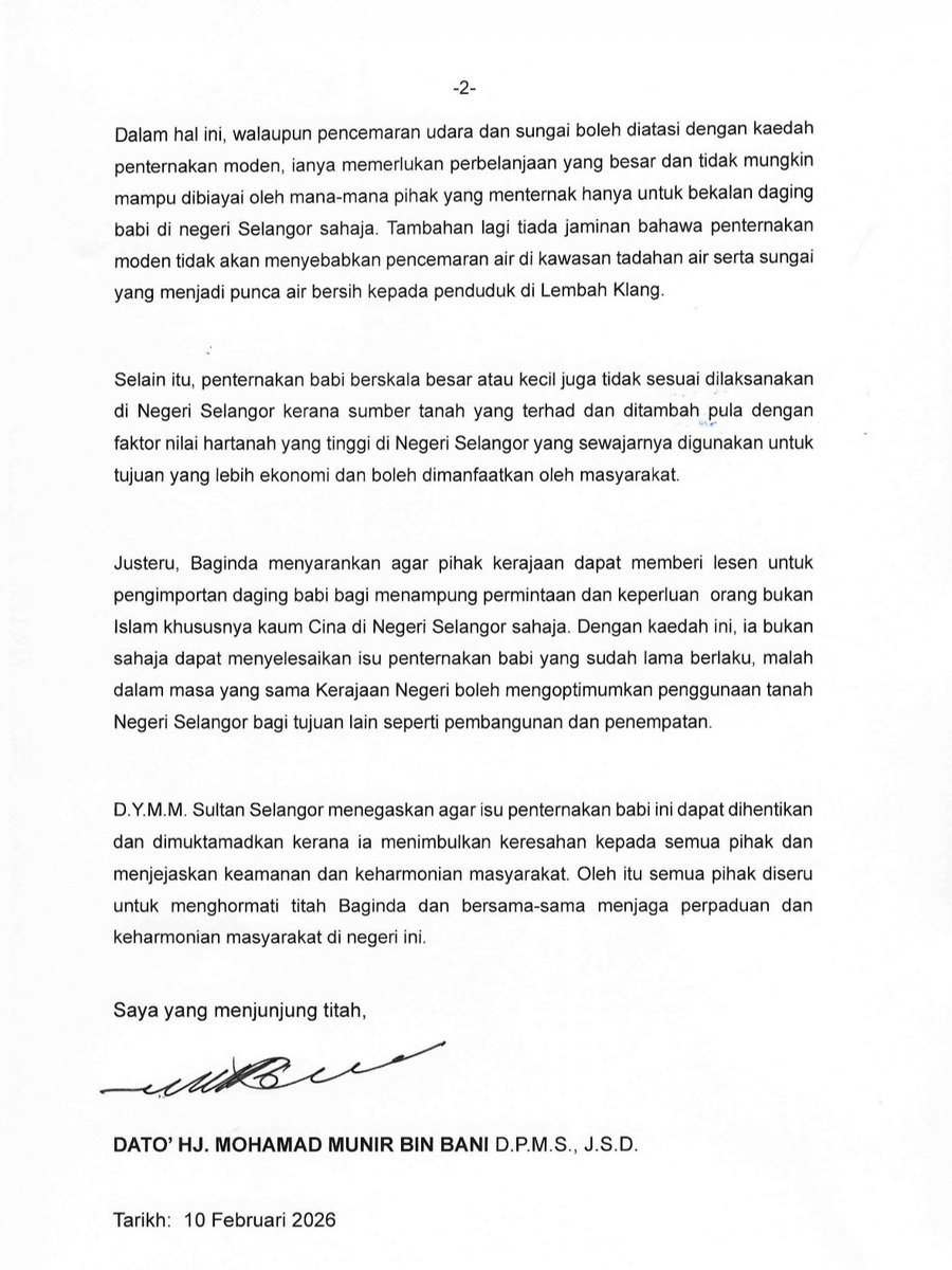 Selangor Royal Office tweet media