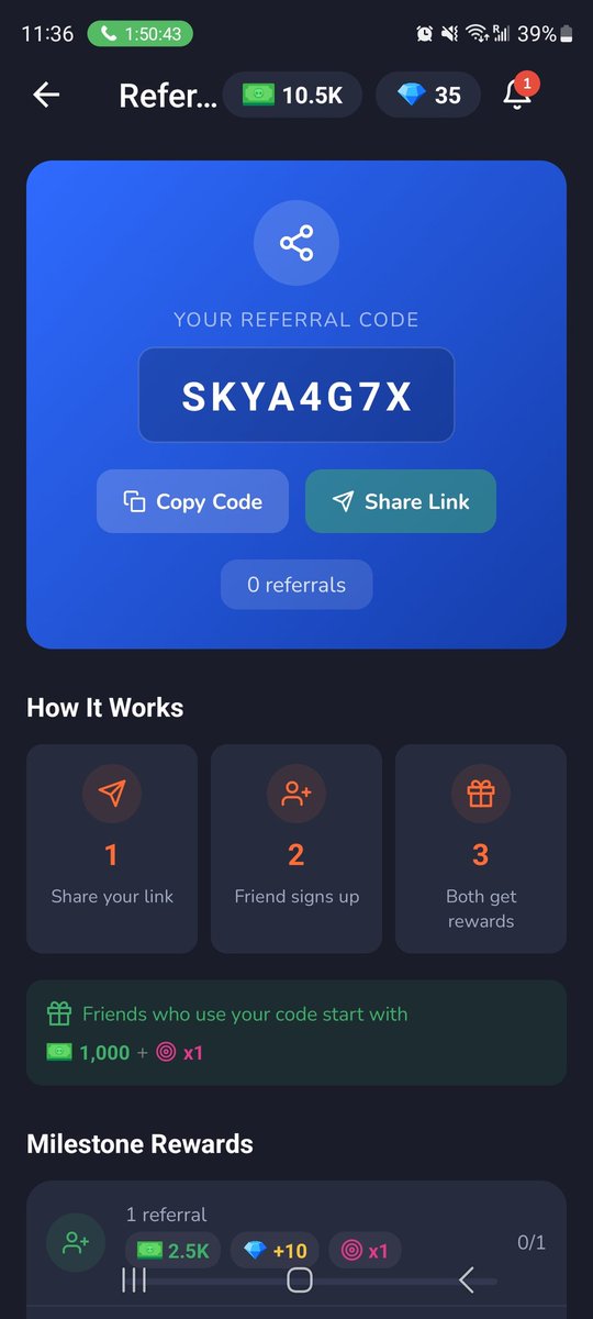 If you're testing the @skellyverse event please use my referral 🙏🤍