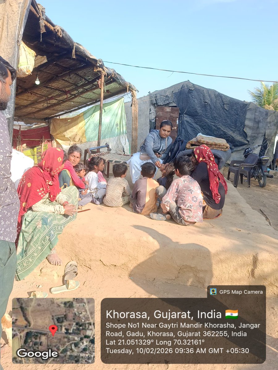 PHCKHORASA's tweet photo. NATIONAL DEWORMING DAY ROUND FEB 2026 IN VERIOUS VILLAGE OF PHC KHORASA GIR https://t.co/Y1Vtv8tZRI