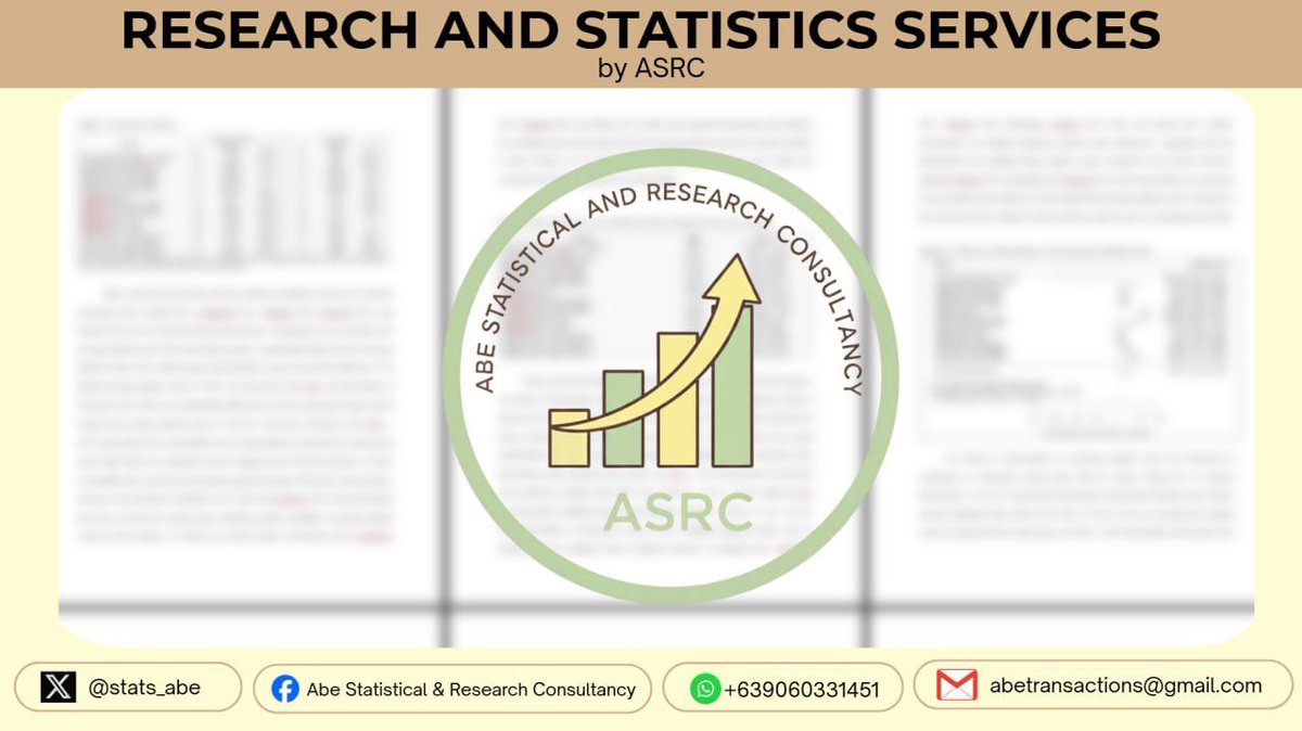 Abe Statistical & Research Consultancy tweet media