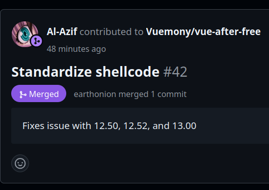 BrutalSam_'s tweet photo. PS4 Vue exploit fix by Al-Azif:
Fixes issue with 12.50, 12.52, and 13.00
https://t.co/uiLjcd9Brp https://t.co/JjZ5AyPxhZ