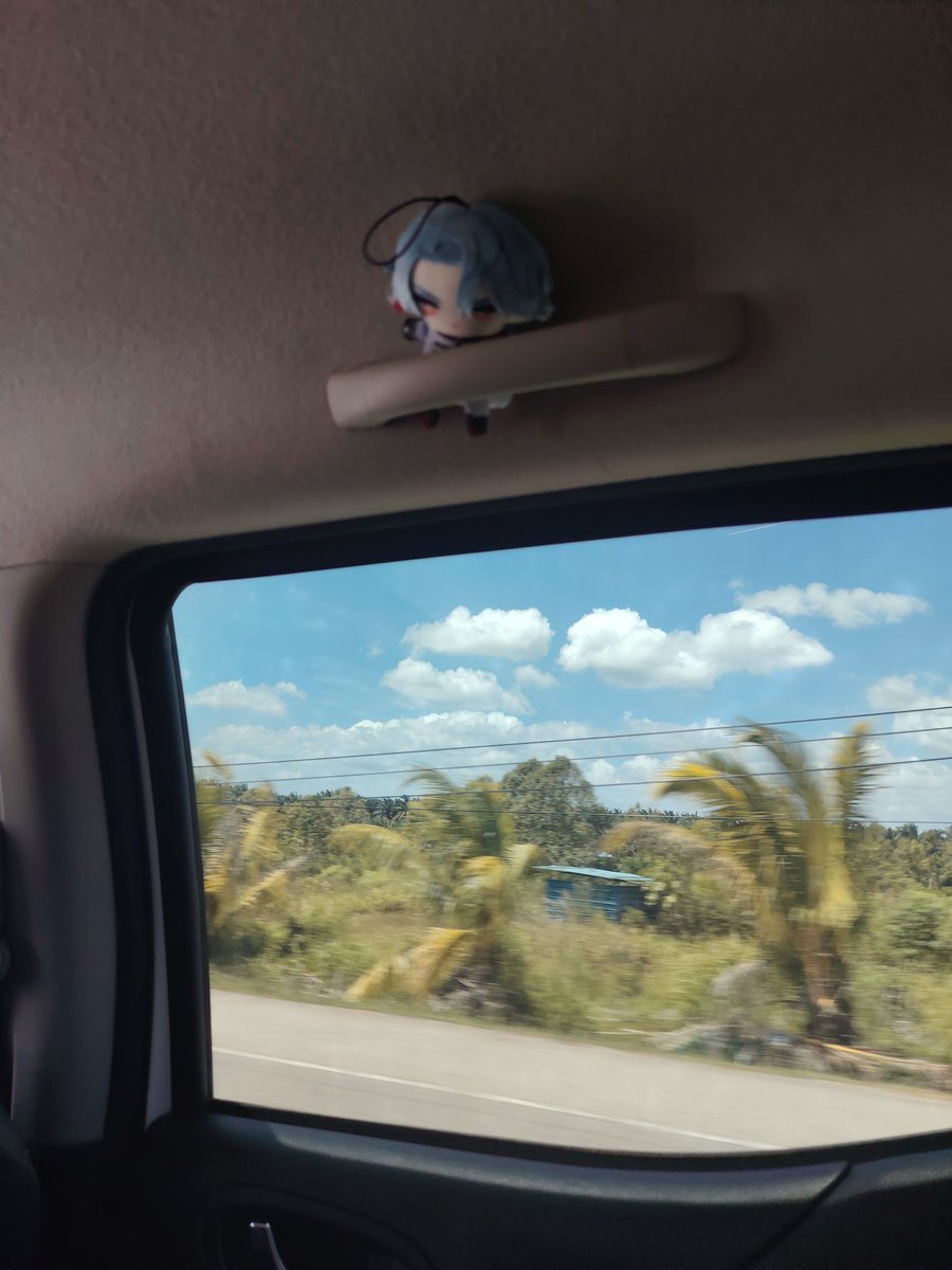 hes going on a trip w me