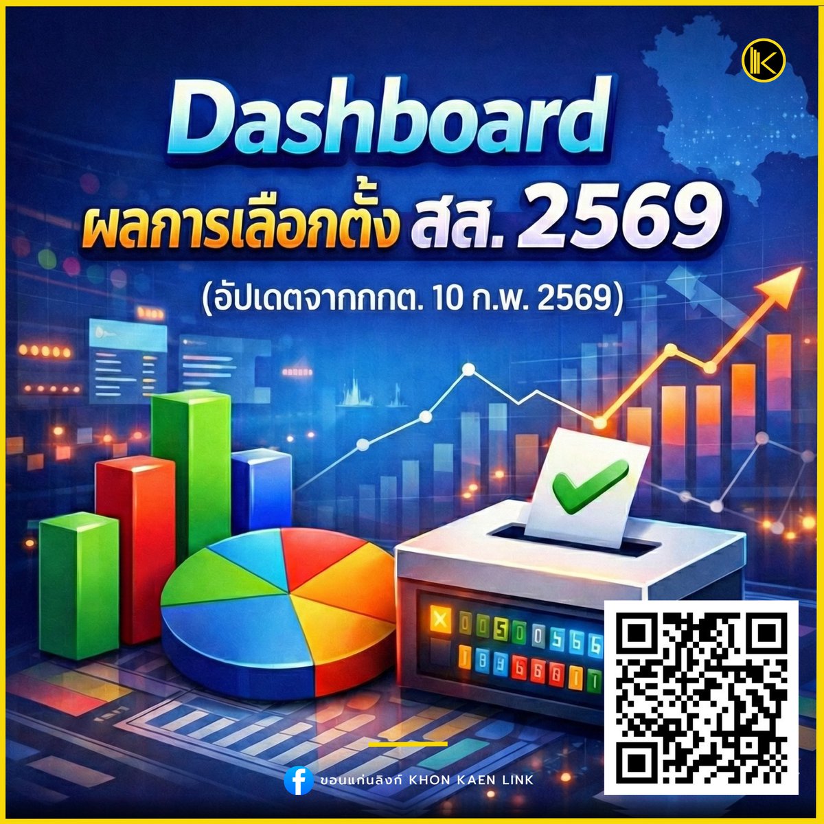 Dashboard  ผลเลือกตั้ง สส. 2569 
(อัปเดตจากกกต. 10 ก.พ. 2569)
khonkaenlink.info/election2569/d…