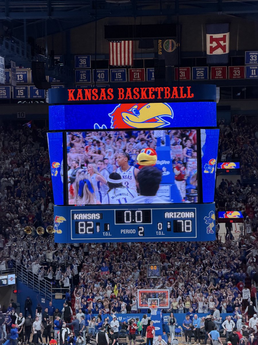 One of the best games I’ve seen at AFH. #RockChalk