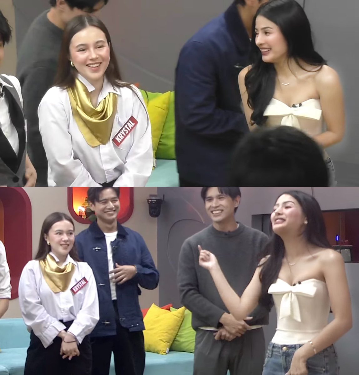 krystmejes's tweet image. ang dalawang mama mary ng pbb collab in one frame!