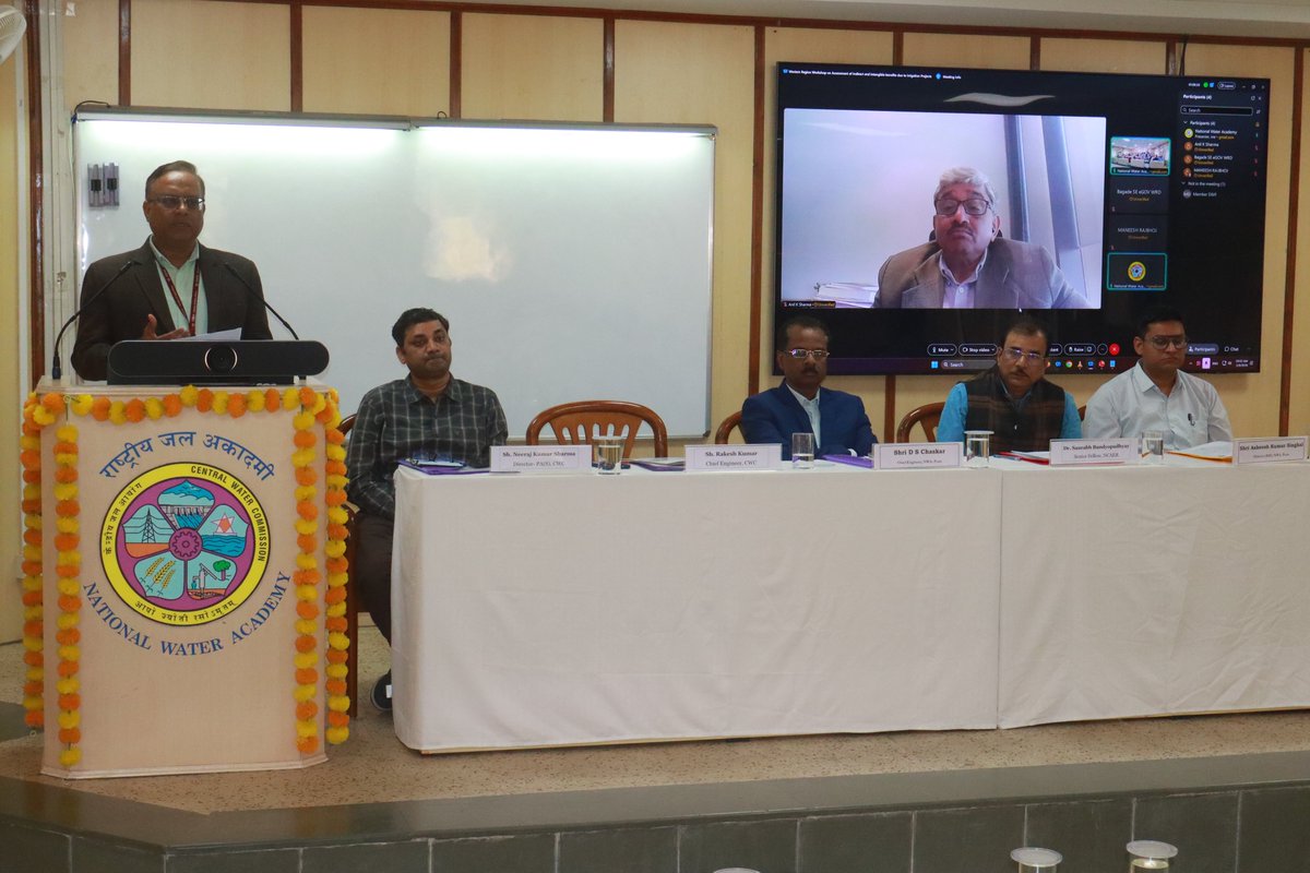 nwa_pune's tweet photo. Western Region Workshop on “Assessment of Indirect and Intangible Benefits due to Irrigation Projects” was organized on 09.02.2026 at @nwa_pune in collaboration with National Council of Applied Economic Research (NCAER) as part of regional ...
@DoWRRDGR_MoJS @CWCOfficial_GoI https://t.co/eJqrhrXGTh