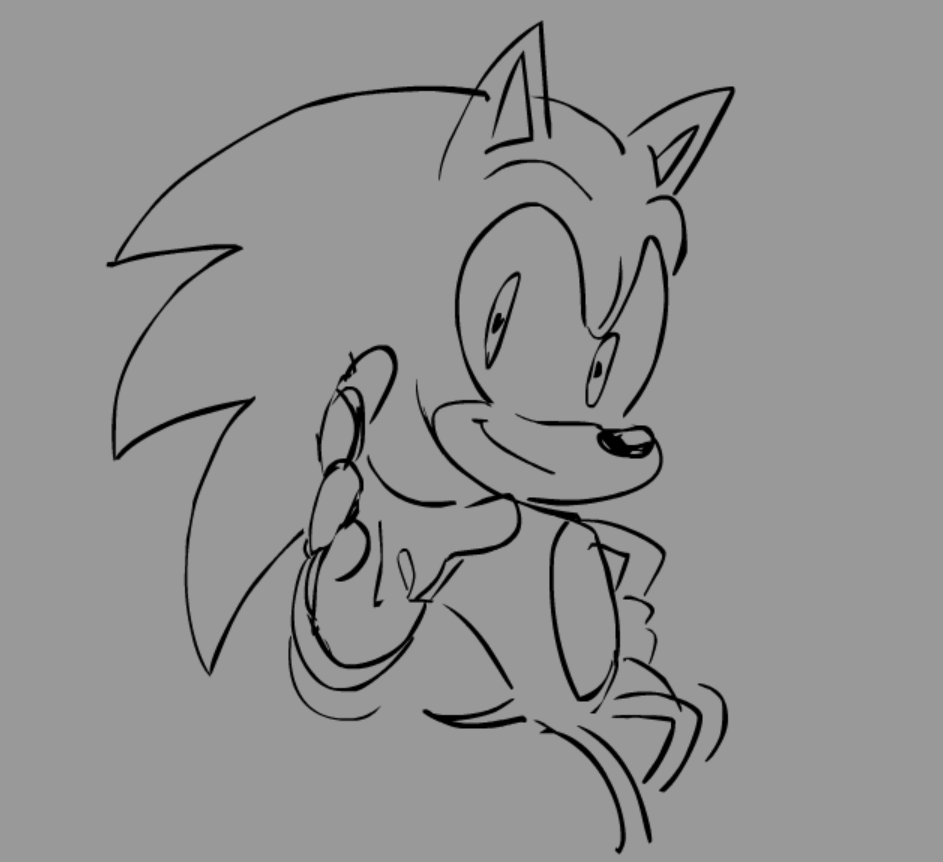 Been hella sick for 4 days but here's another sonic doodle
