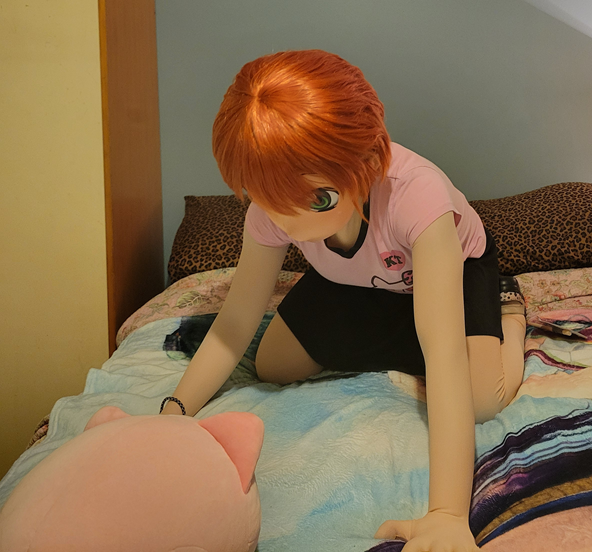 CanadianBanana's tweet photo. Strawberries are Red,
Blueberries are Blue,
Your AI girlfriend,
Cannot make poems like I do.

#animegao #kigurumimask https://t.co/1BX4TlQVwf
