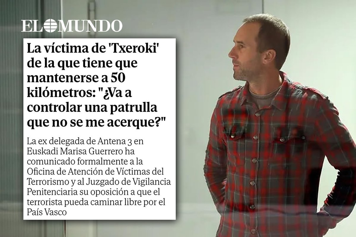 La víctima de 'Txeroki' de la que tiene que mantenerse a 50 km: "¿Va a controlar una patrulla que no se me acerque?" | <a href="/elmundoes/">EL MUNDO</a> 

La indignidad de este Gobierno, del PSOE y de sus socios como el PNV, se expresa en la profunda injusticia que representa esta noticia 👇