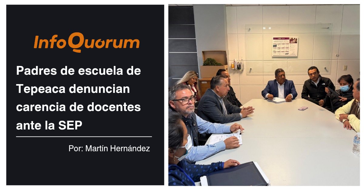 quorum_mx's tweet image. 🧑‍🏫#Madres y #padres de los #estudiantes de la escuela primaria #NuevaCreación, que se encuentra en la junta auxiliar de #SantiagoAcatlán, en el municipio de #Tepeaca, viajaron a la ciudad de #Puebla, para pedir a la #Secretaría de #Educación Pública del estado que les asigne