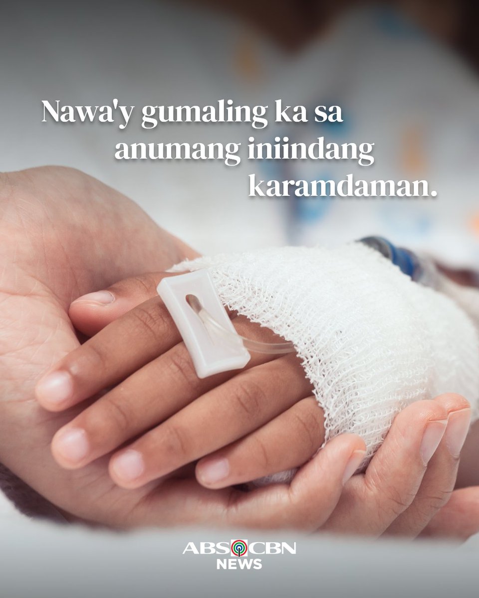 Nawa'y mas tumatag ka at makaipon ng lakas sa tuloy-tuloy na paggaling. 🫂 #WorldDayOfTheSick