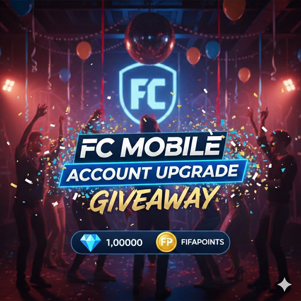 🚨ACCOUNT UPGRADE GIVEAWAY🚨

✅WILL UPGRADE ACCOUNT OF THE LUCKY WINNER WITH EITHER 1 MILLION GEMS💎OR 50000+ FIFAPOINTS💸✅

⭐️CONDITIONS👇🏻
1. SUBSCRIBE TO THE CHANNEL - youtube.com/@akashlathwal1…

2. DROP THE SS FOR PROOF✨
3. COMMENT WHICH PLAYERS U WANT IF U WIN THIS✨