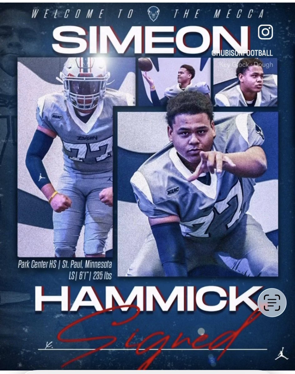 simeonhammick's tweet image. Grateful to God for the scholarship opportunity to study Sports Medicine and play football for the Howard University Bison. 🦬  
Thank you to my family for their endless support and to my coaches and LS fam for pushing me to be my best.  #GoBison #Committed