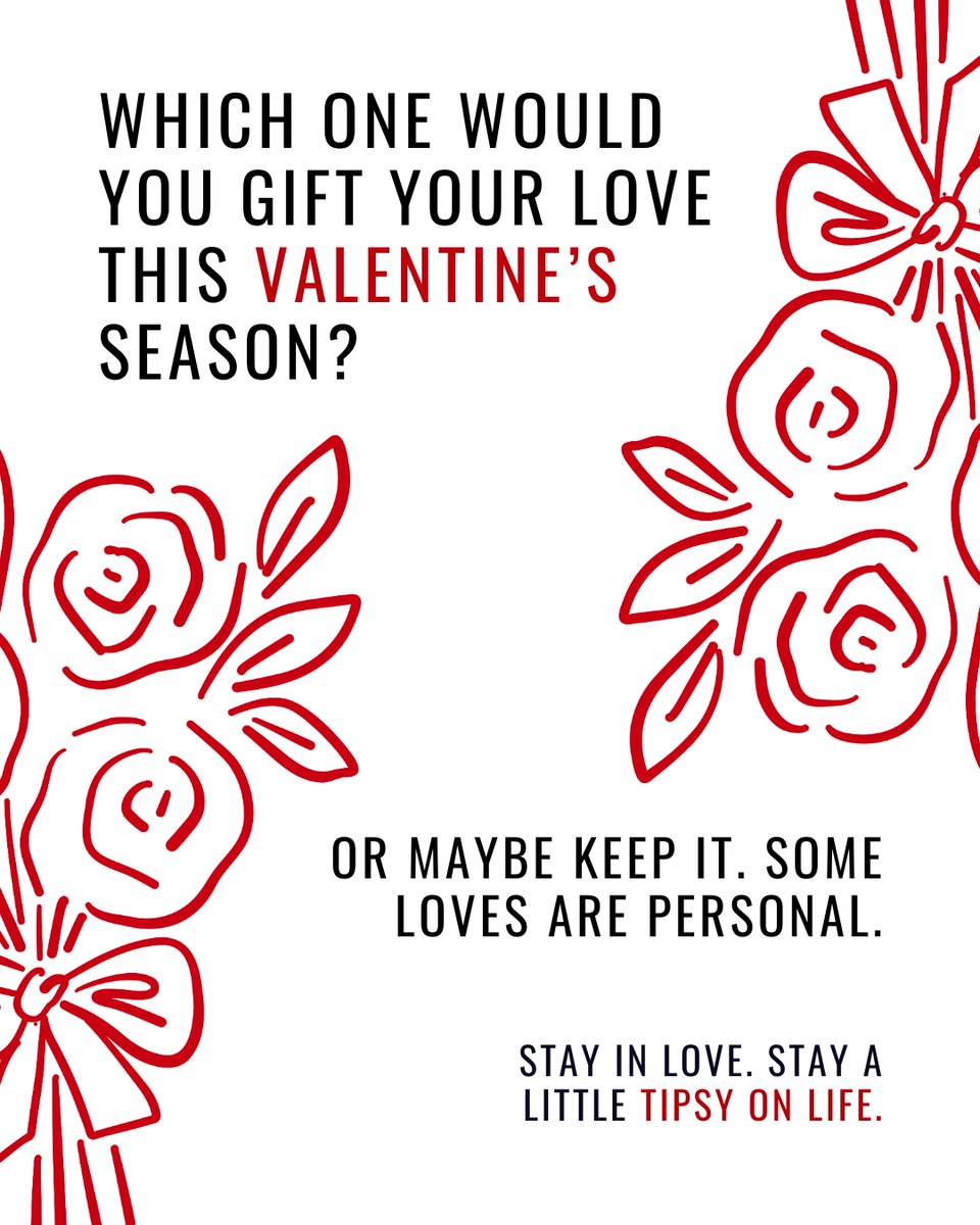 TheTipsySoul's tweet photo. Love comes in many moods 💘
Soft like sunrise 🤍
Or deep like midnight 🖤

Which one are you gifting this Valentine’s?
or are you secretly keeping it for yourself? 😏👇 https://t.co/vCGyI6CKpg