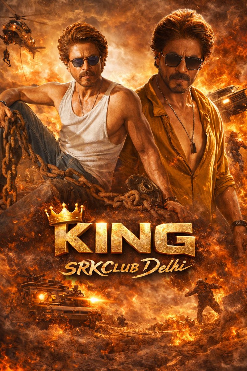 SRKClubDelhi's tweet photo. Darr Nahi, Dehshat hoon- #KING

Dehshat is Ready To ROAR On 24.12.2026 In Cinemas.👑

@iamsrk @RedChilliesEnt @justSidAnand @MarflixP

#ShahRukhKhan #ItsKingTime #KingDateAnnouncement #Kingtime  #SRKClubDelhi #SRK #KingKhan #ItsShowtime #ShahRukhKhan𓀠 https://t.co/aTfRbNipxC