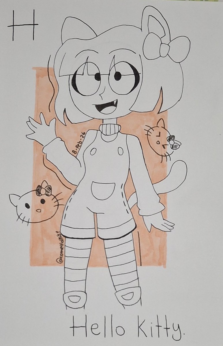 cometfallssyt's tweet photo. H is for Hello Kitty
-Hoy decidi probar algo diferente, una Hello Kitty humana. Me gusto mucho jugar con sus detalles y expresar bien su positividad. Espero les guste.
#foryou #hellokitty #hellokittyhuman #hellokittyfanart https://t.co/dM3BYy4FBP