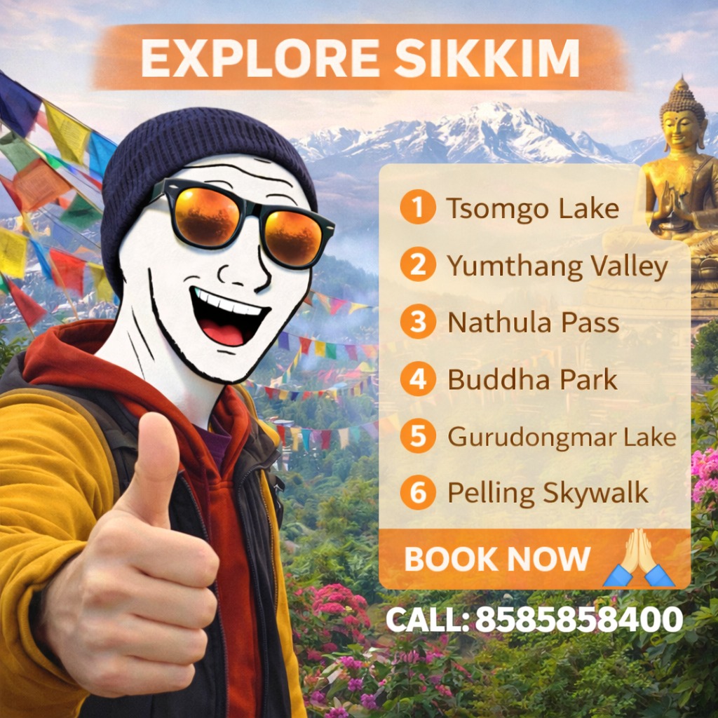 7Destinationoff's tweet photo. Mountains calling 📞🏔️
Prayer flags, snow peaks &amp; pure peace — Sikkim is waiting for you!

✨ Tsomgo Lake
✨ Yumthang Valley
✨ Nathula Pass
✨ Gurudongmar Lake

📲 Book now with Seven Destination
☎️ 8585858400

#ExploreSikkim #SikkimTrip #MountainVibes #SevenDestination #India https://t.co/IvGzmyFMrP