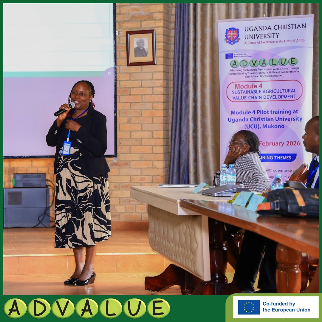 erasmus_advalue's tweet photo. We have kicked off Module 4 at @UCUniversity
From 9th to 13th Feb 2026. Partners are coming together to deepen learning on sustainable agricultural value chains, strengthen collaboration, and share practical insights

@ruforumsec, @uonbi, @Pwaniuni, @Makerere https://t.co/eAG5on0896