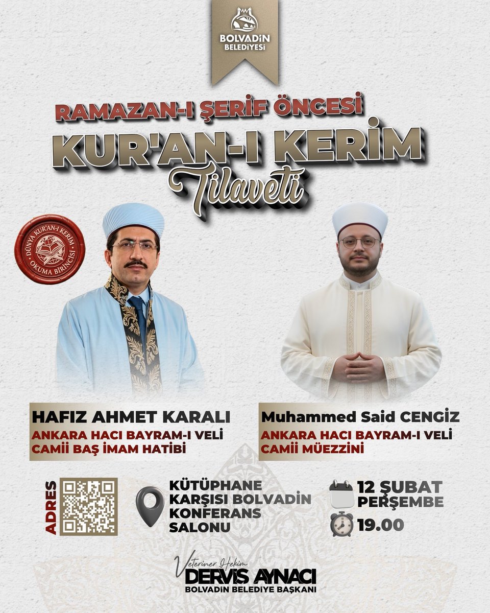 Tüm Hemşehrilerimiz Kur’an-ı Kerim Tilavetine davetlidir.