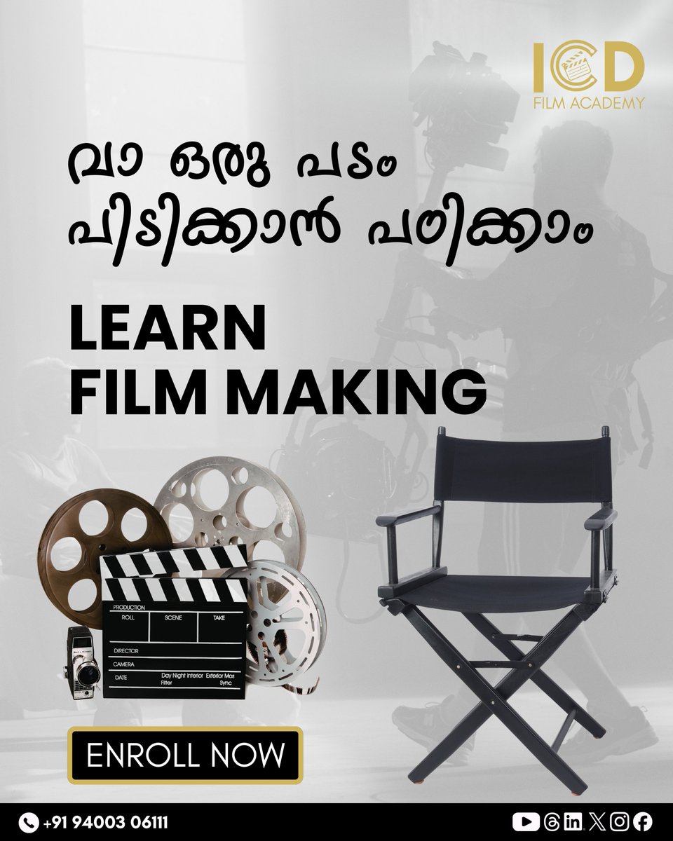 IcdFilmAcademy's tweet photo. 🎬 Filmmaking starts here
 ICD Film Academy https://t.co/xCl2rA3KwP