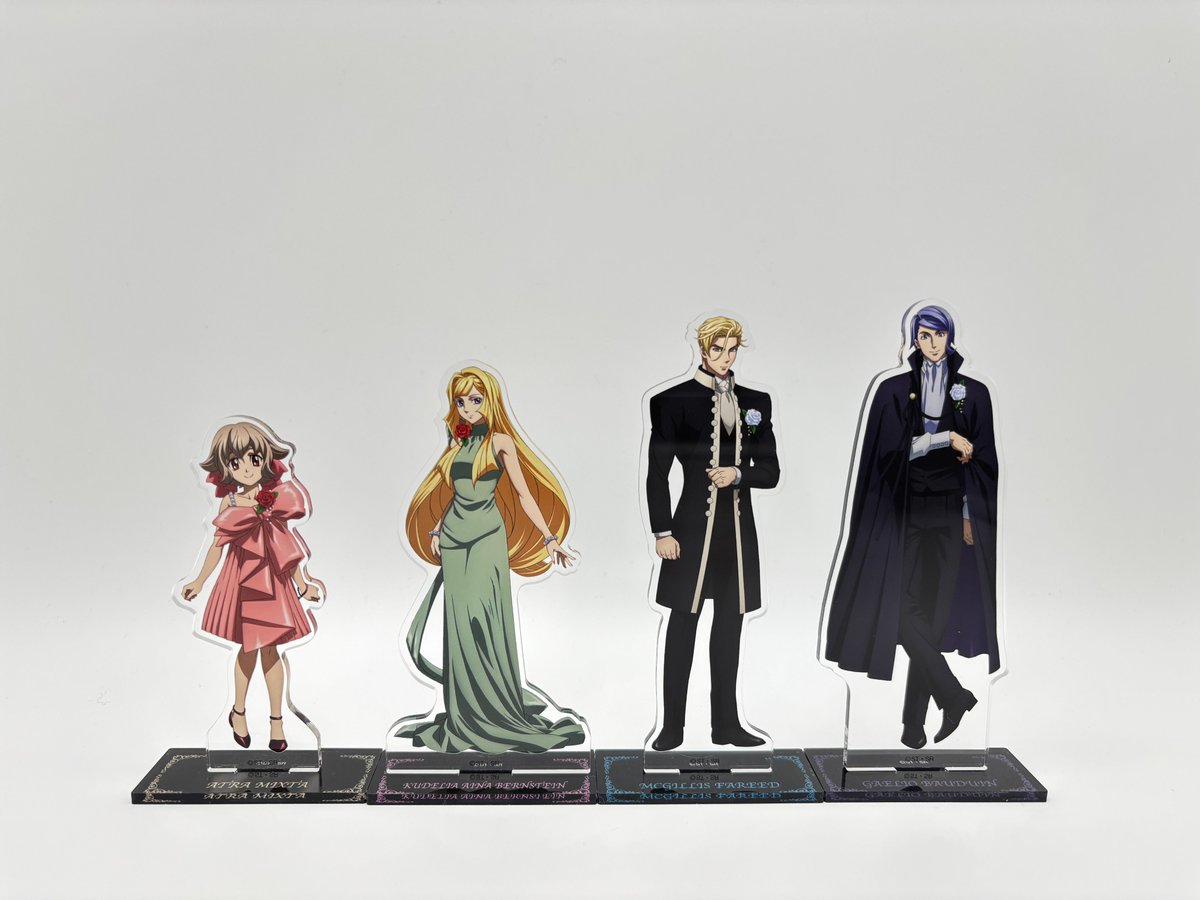 ＼＼　　　　　　　　　　／／
 ︎ ︎ ︎#鉄血10周年 記念イベント
 ︎ ︎ ︎ ︎ ︎ ︎ ︎ ︎ ︎ ︎ ︎ ︎  -鉄華の祝祭-
　　  物販ラインナップ③
／／　　　　　　　　　　＼＼

「アクリルスタンド」

キャラクターデザイン・ #千葉道徳 さんによるイベント描き下ろしイラストを使用した