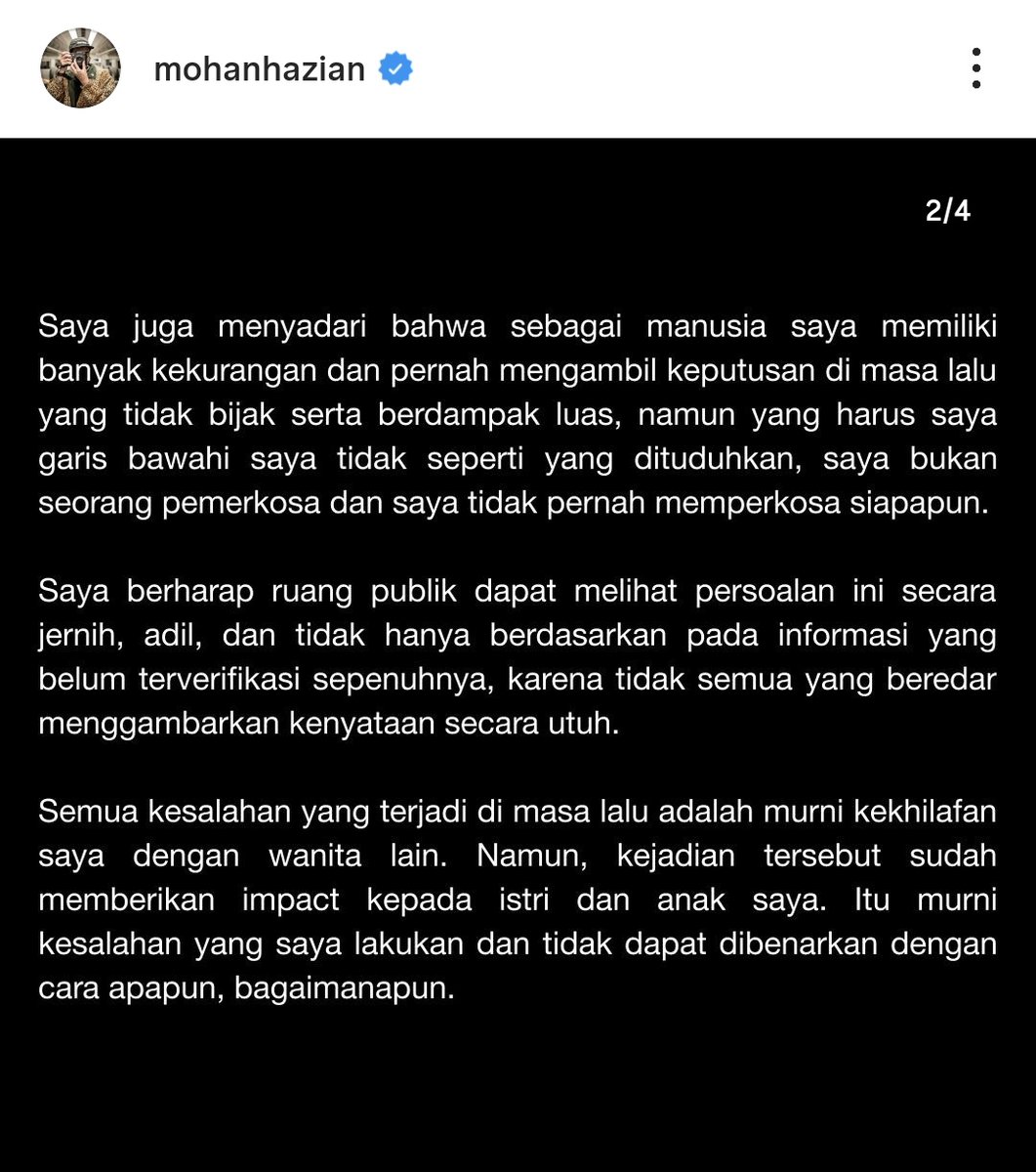 he has the audacity to say "saya bukan seorang pemerkosa dan saya tidak pernah memperkosa siapapun." 

tidak BERHASIL memperkosa krn sebagian korban berhasil nyerang, tapi lo tetep masturbasi depan muka mereka??? MOHAN HAZIAN SICK BASTARD