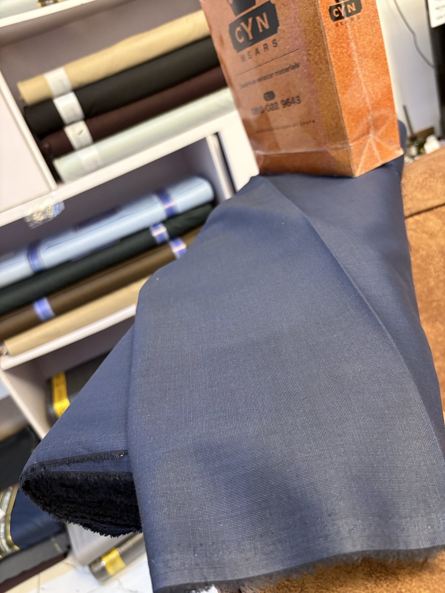 CynaWears's tweet photo. Navy Blue 
Vintage 
✔️ Smooth texture
✔️ Strong &amp; durable
✔️ Gives a sharp, executive look
Once you sew this, you won’t go back to cheap materials.
Message now to secure yours.
7000 per yard https://t.co/yAw8z5OObJ