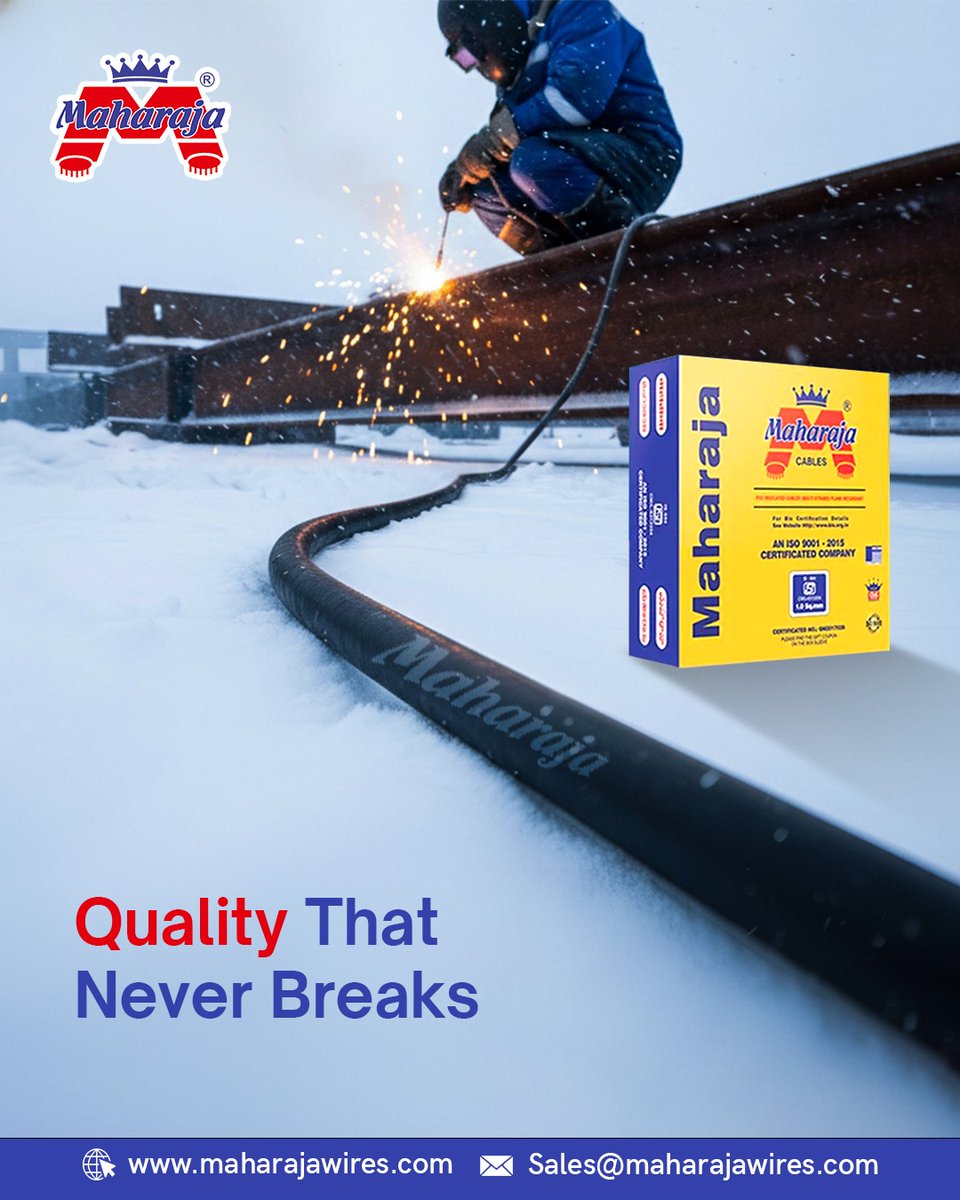 MaharajaWires's tweet image. Behind every bright home is powerful wiring. 💡 Trust Maharaja Wires for smooth current, superior safety, and lasting durability.

Visit our website : maharajawires.com
Mail us on : Sales@maharajawires.com

#MaharajaWires #SmartWiring #QualityMatters
