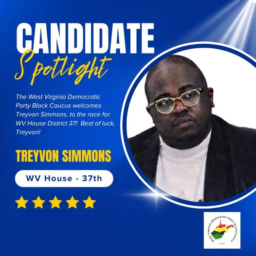wvdpbc's tweet photo. Join us in congratulating Treyvon Simmons on officially filing to run for WV House of Delegates. It takes courage to step forward and answer the call to public service.
Wishing Treyvon success on the road ahead.
Follow and share this page for more information to follow. https://t.co/t9bQ67xfwX