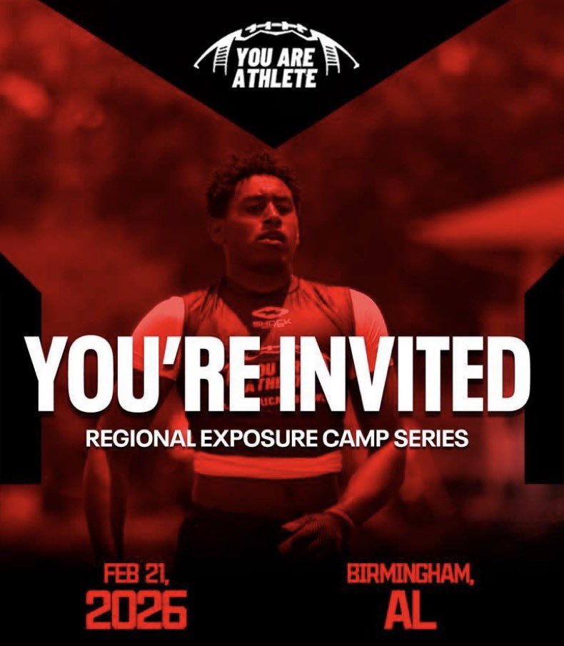 DanielLinc50134's tweet photo. Thanks so much @youareathlete for the Regional Camp invite in Birmingham AL! #Blessed #Work #Compete 
@dtlee11 @coach_hadac @Taylor_DwayneJr @CoachCoryYork @CoachStaback @GaryBau20690627 @CoachTylerFunk https://t.co/MBVvwgkbyl
