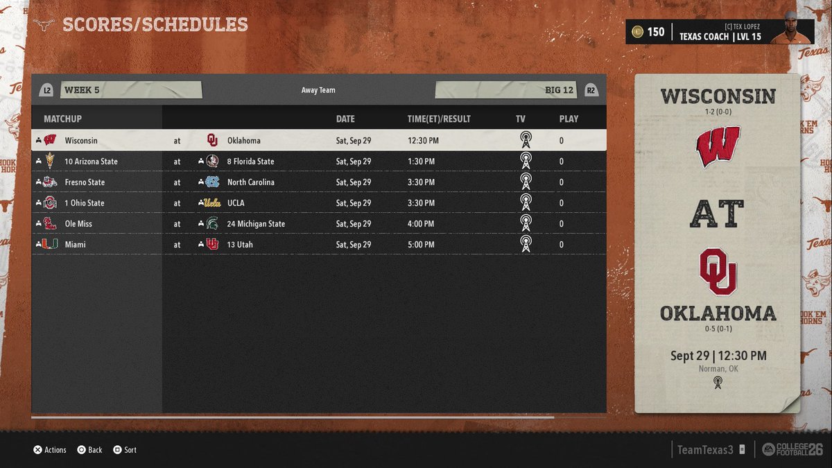 GRIDIRON NCAA 26 League Office tweet media