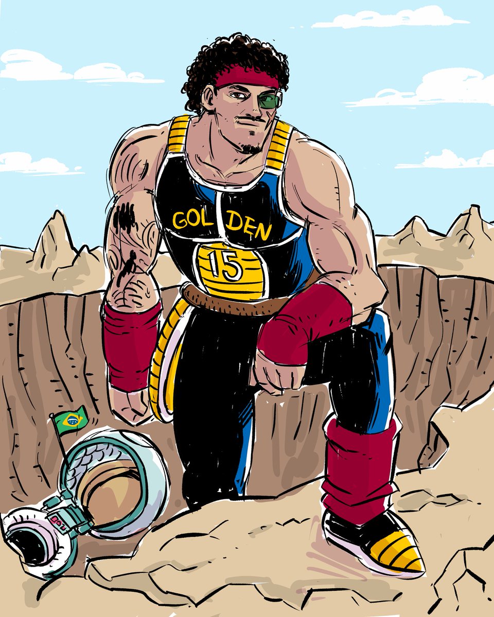 Gui Santos came to save the Warriors! #DBZ #bardock #Brasil