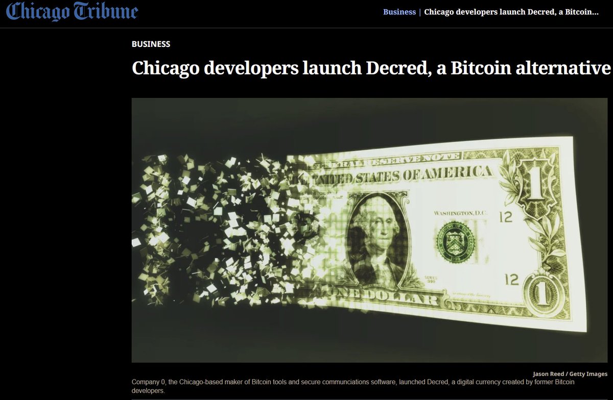 exitusdcr's tweet image. Decred launched from Chicago 🇺🇸