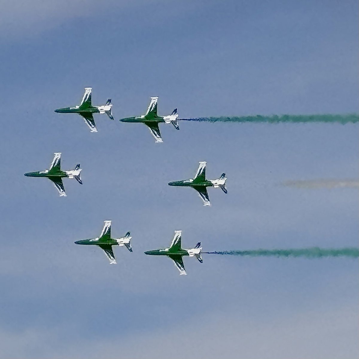 The ⁦<a href="/saudihawks/">Saudi Hawks الصقور السعودية</a>⁩ go through their paces at #WDS2026 ⁦<a href="/modgovksa/">وزارة الدفاع</a>⁩