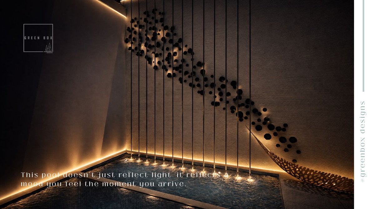 Greenbox_D's tweet photo. A dialogue between water, wall, and light.
Day reveals its calm. Night reveals its soul. #GreenBoxDesign
#LandscapeArchitecture
#LuxuryLandscape
#ArchitecturalDesign https://t.co/GOyVGhadDR