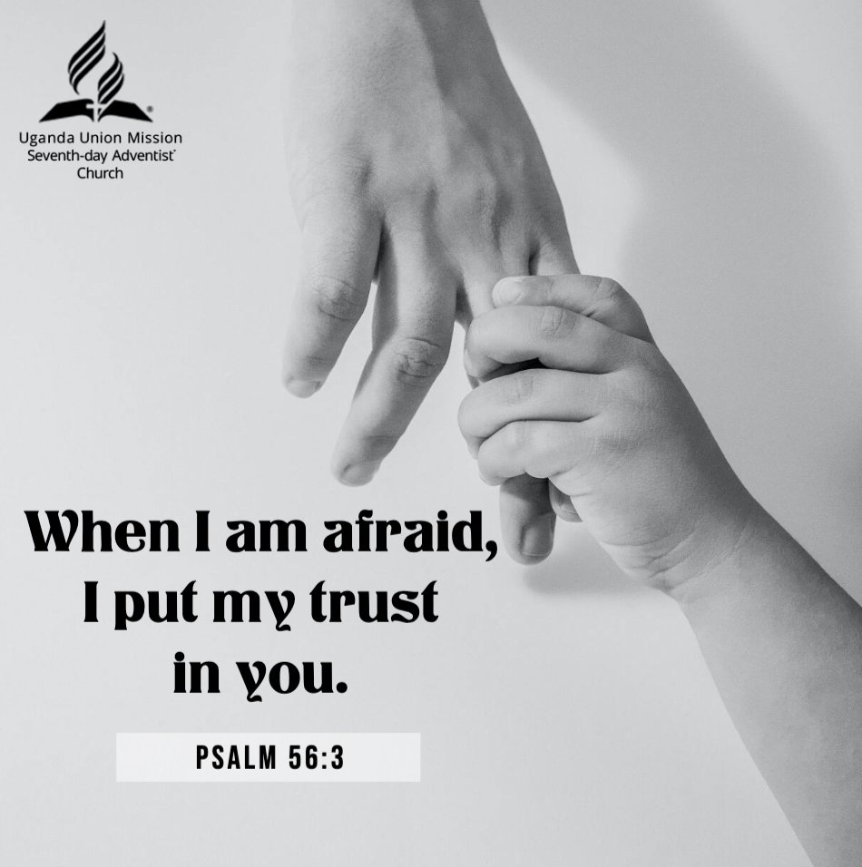 UgandaAdventist's tweet image. Fear may knock—but trust opens the door to peace.
When we are afraid, we choose to trust the One who never fails. 🤲✨
#TrustInGod #FaithOverFear #GodIsWithUs
 #DailyEncouragement #HopeInJesus