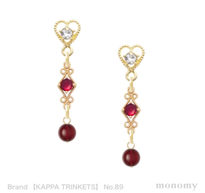 KAPPA_TRINKETS's tweet photo. #monomy https://t.co/JvvIlMu8jI

気品あふれる深紅のガーネットが主役❤️

愛らしいハートのラインストーンと、クラシカルなダイヤデザインが耳元をドラマチックに彩ります。

特別な日はもちろん、日常にレトロな華やぎを。自分を励ますお守りアクセにも✨

 #ピアス #天然石 #ガーネット https://t.co/jOo3OwLKnh
